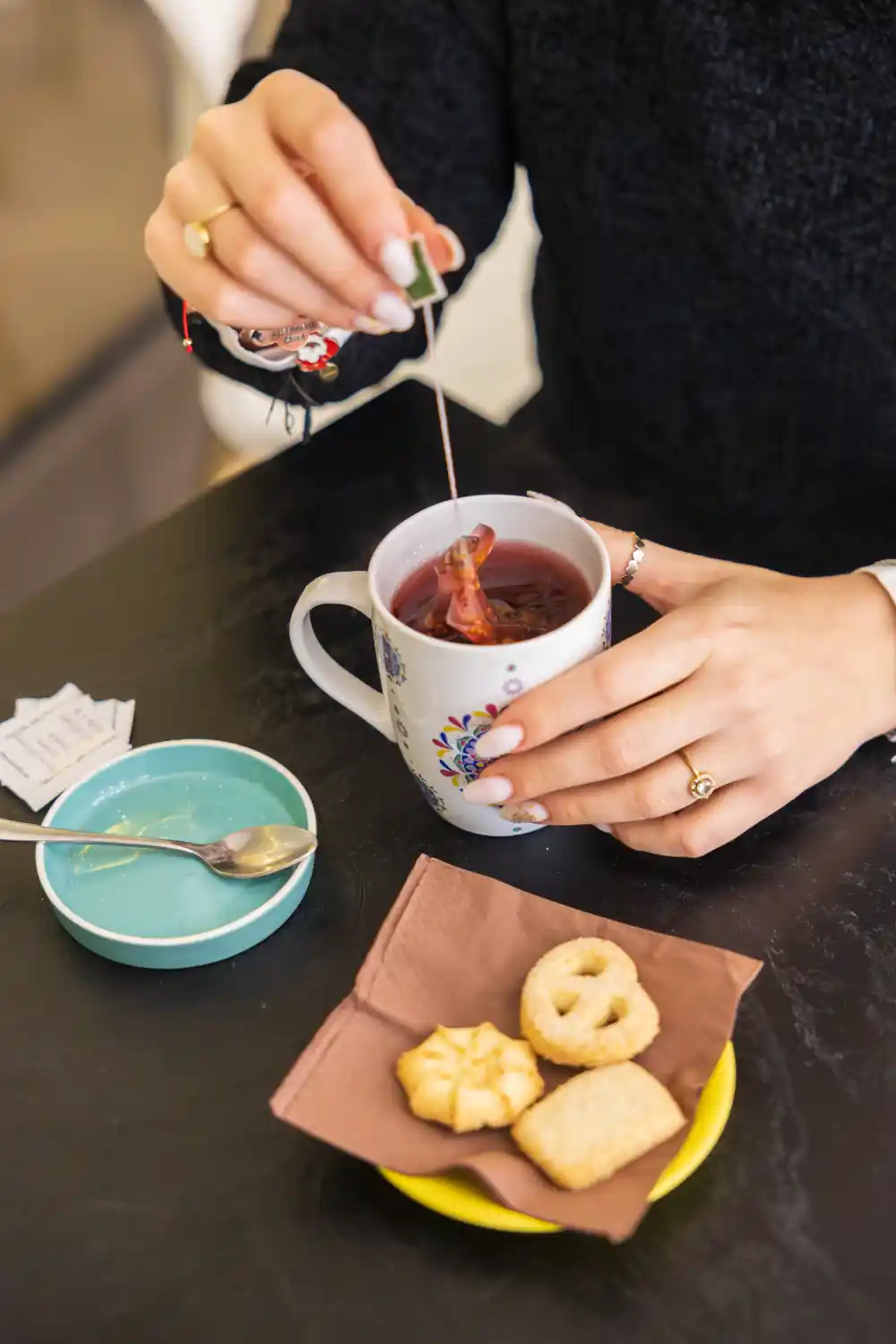 Selezione di tè e infusi premium al Bar Arcate Café